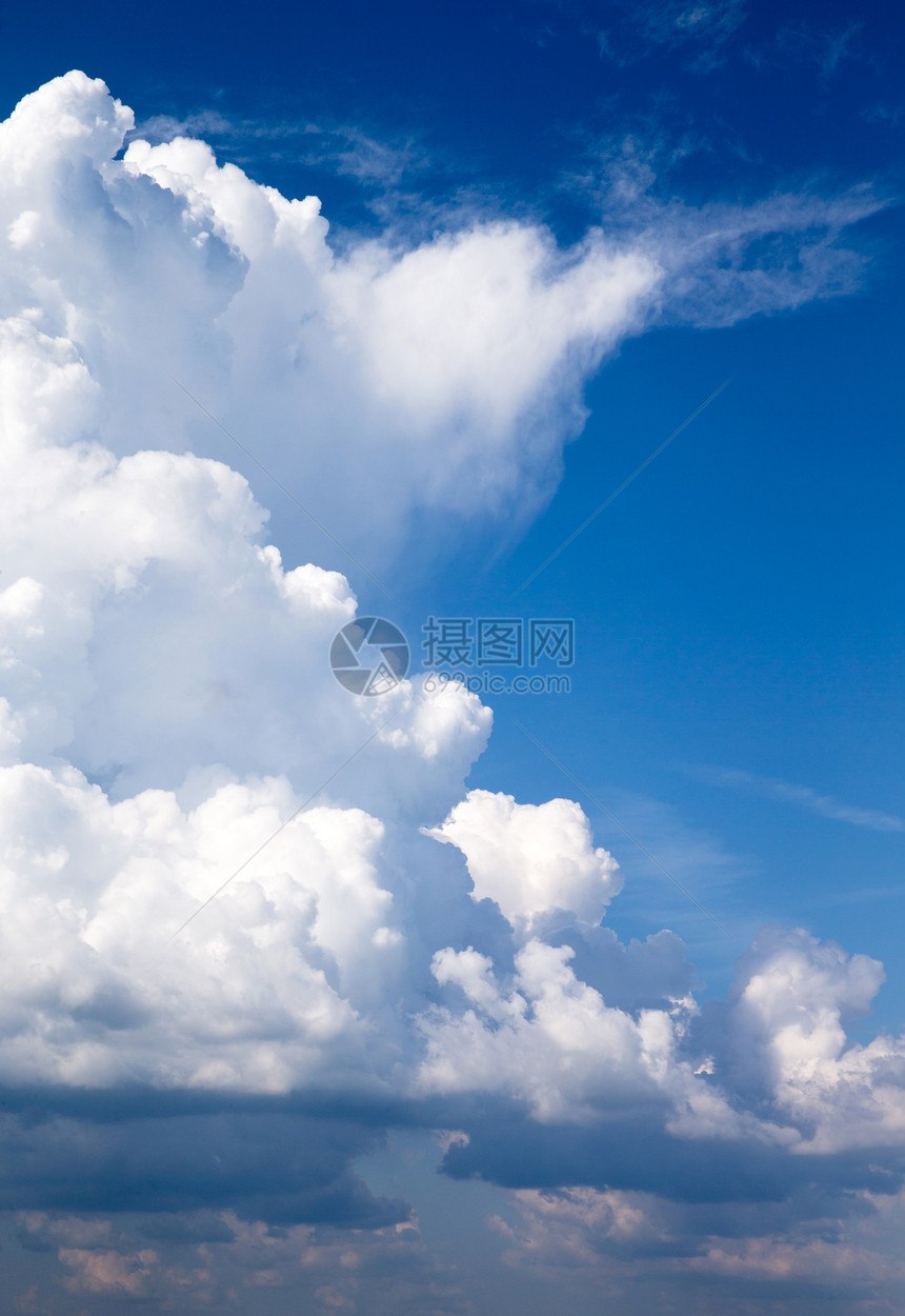 天空背景阳光阴霾水分沉淀气候环境晴天季节天气蓝色图片