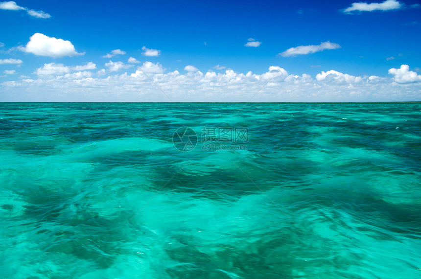 海 海假期晴天蓝色旅行太阳热带天空海景海洋天堂图片