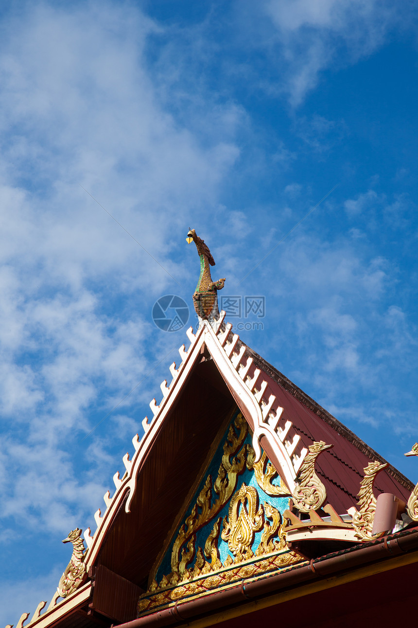 屋顶测量天空旅行建筑旅游寺庙瓷砖文化艺术建筑学地标图片