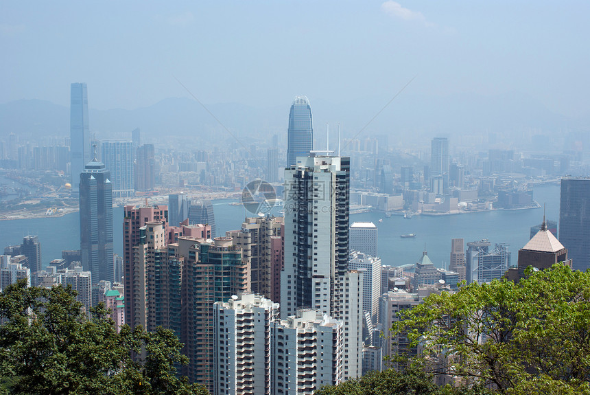 从顶部查看的香港天线图片