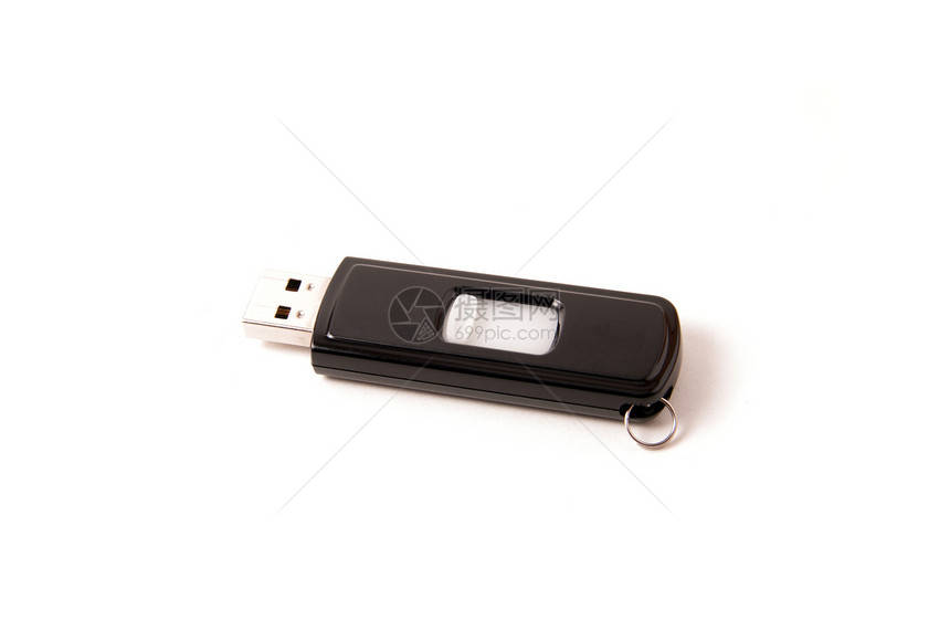 黑色可收回的黑色 USB 密钥记忆金属安全白色控制宏观磁盘技术配饰店铺图片