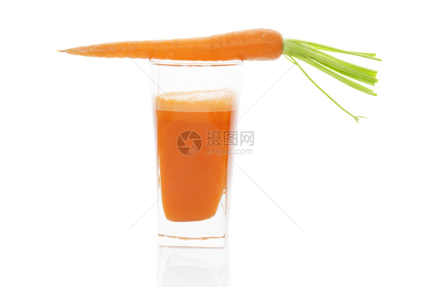 胡萝卜汁玻璃静物果汁美食食物饮食维生素营养橙子蔬菜图片