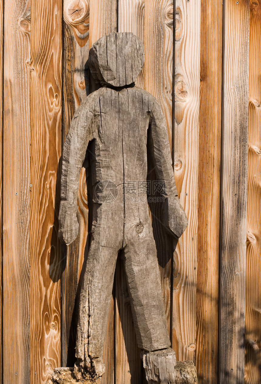 木图工艺品身体雕塑男人木头雕像树干雕刻艺术图片