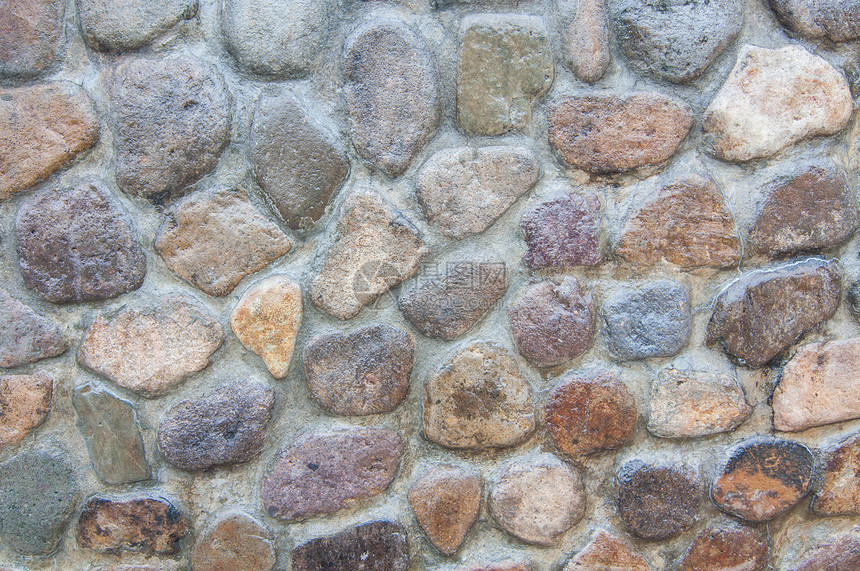 石头的质地铺路边界石墙岩石建筑学材料鹅卵石建筑水平摄影图片