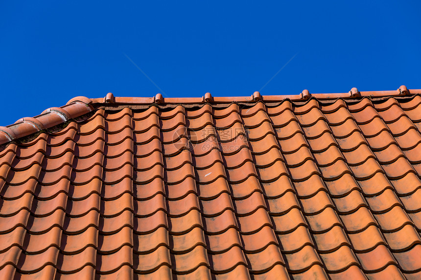 屋顶瓷砖图案制品建筑陶瓷红色框架橙子平铺黏土房子马赛克图片