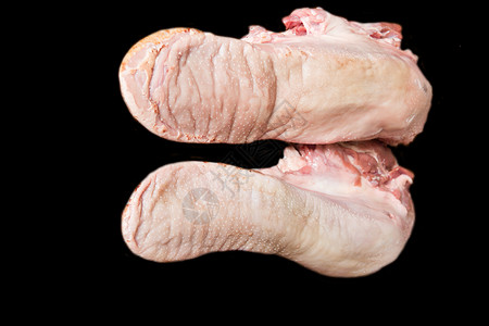 原猪肉舌舌头牛肉美食美味食物熟食背景图片