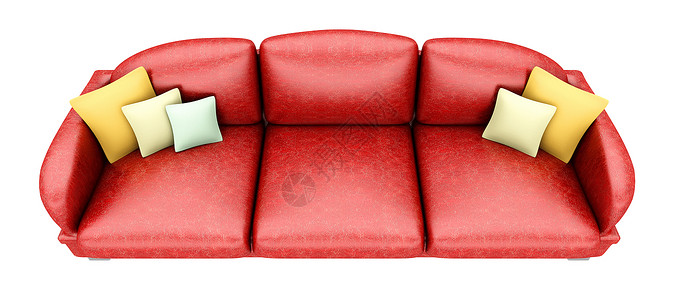 客厅家具椅子长椅靠垫插图房间皮革休息室扶手椅座位白色背景图片