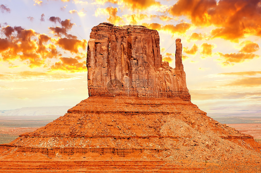 古迹谷橙子天空沙漠公园岩石蓝色地球地标地平线旅游图片