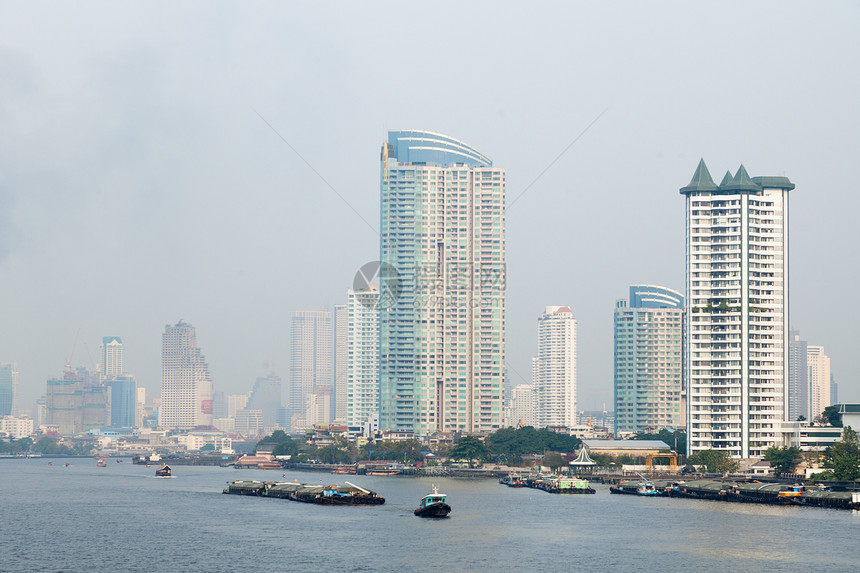 曼谷市酒店风景天空建筑办公室城市运河摩天大楼建筑学商业图片