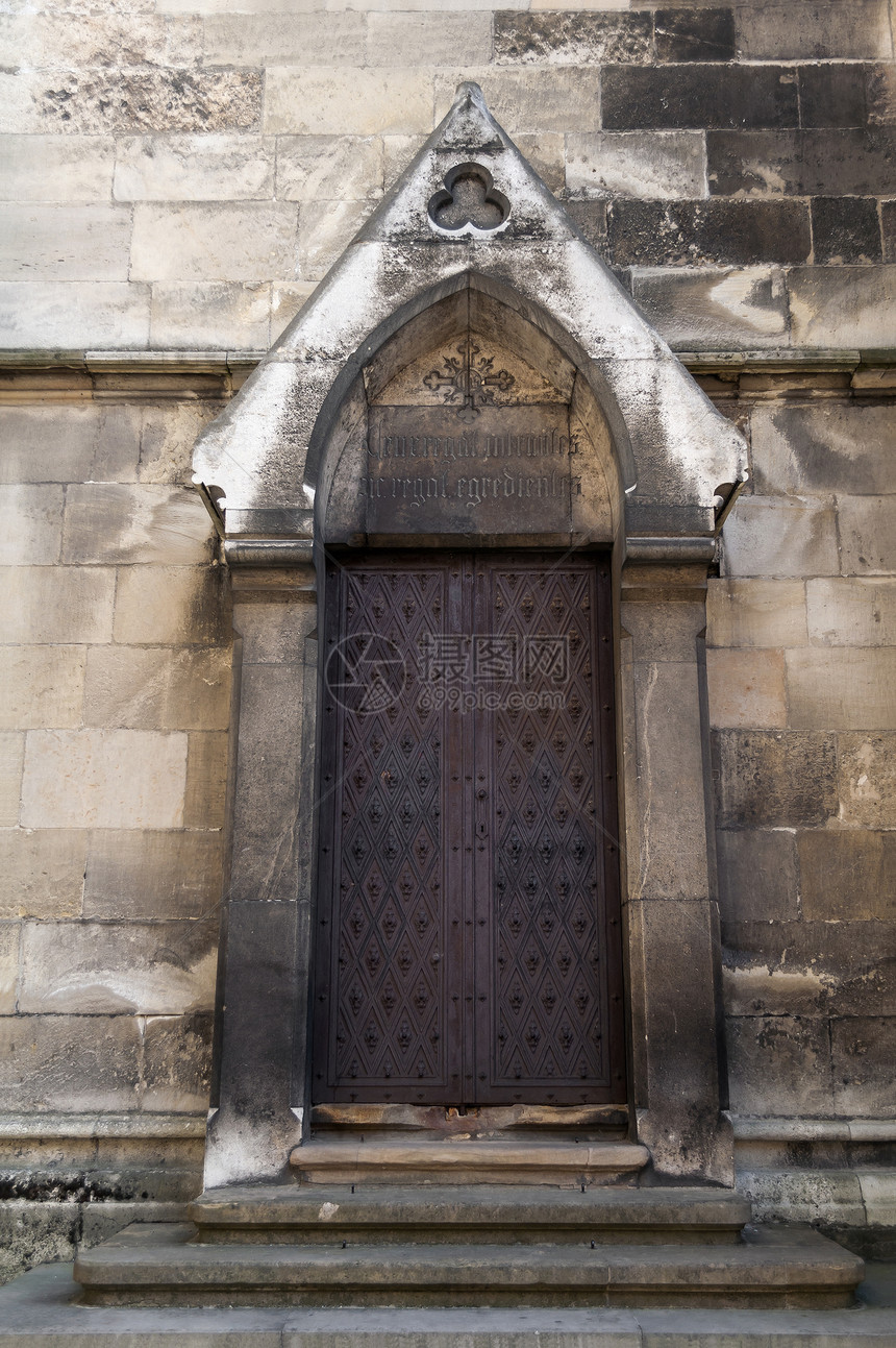 中世纪的门纪念馆教会历史性古董图片