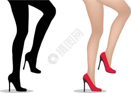 高跟鞋女腿女性身体成人福利白色脚步皮肤背景图片