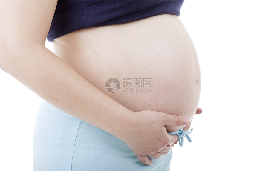 怀孕生活女性家庭亲热保健腹部母性妻子卫生喜悦图片