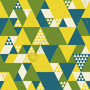 黄色几何三角形抽象三角背景Name菱形黄色绿色马赛克插图包装创造力三角形纺织品钻石背景