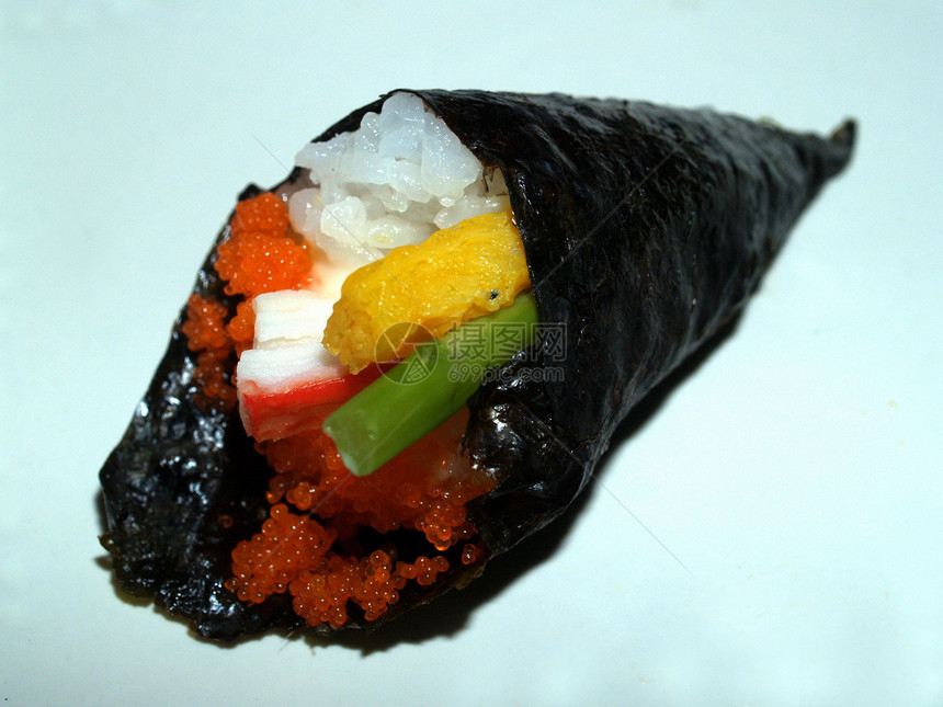 日本日美食汇合蔬菜饮食螃蟹鱼片寿司拼贴画盘子海藻午餐餐厅图片