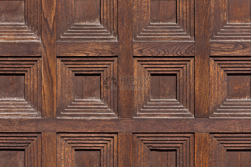 木制门的特近图像装饰钥匙雕刻门把手指甲螺栓入口木头出口复古图片