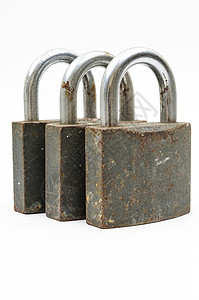 生锈的挂锁金属边界锁孔安全逆境背景图片