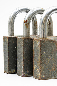 生锈的挂锁安全边界金属逆境锁孔背景图片