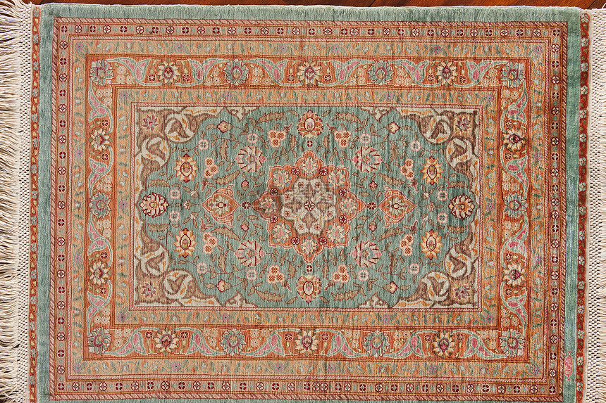土地毯丝绸工艺编织材料艺术古董小地毯装饰品羊毛织物图片