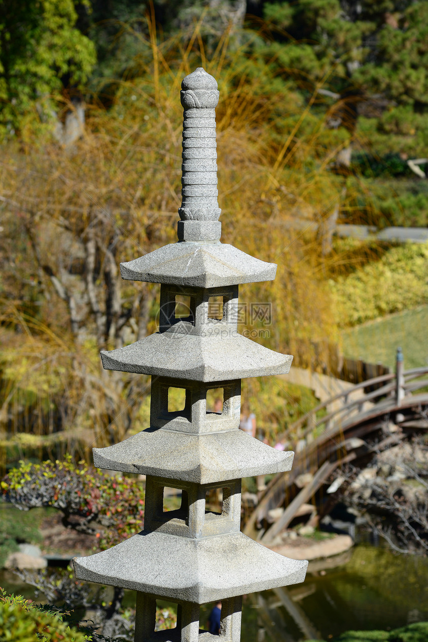 日本石宝石花园灯笼白色花园宝塔文化宗教图片