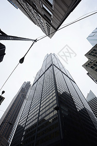 高楼建筑窗户玻璃办公室城市背景图片