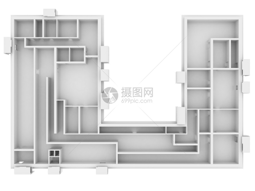 抽象的白色地板 顶视图地面项目建筑学窗户建造房子房间建筑图片
