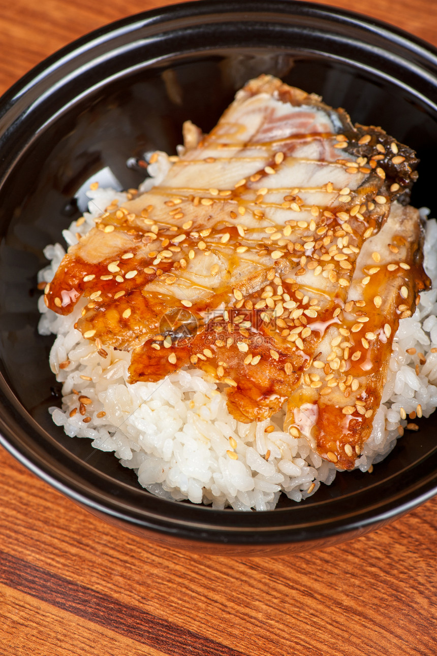 与大米食物食品营养日语大学美食餐厅鳗鱼酱油空白图片
