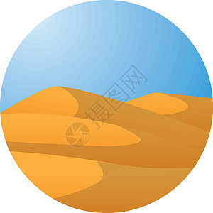 沙漠图标背景图片