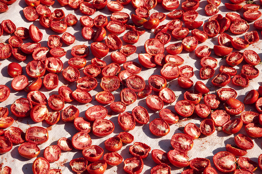 干番茄水平小吃红色美食种子草本植物食物烹饪义者框架图片