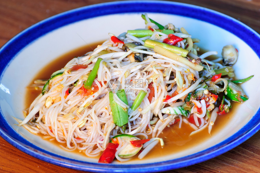 绿木瓜沙拉市场餐厅柠檬水果菜单橙子美食午餐蔬菜辣椒图片