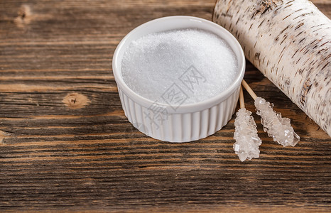 木糖醇白色糖果结晶桦木木头木板物质产品高清图片