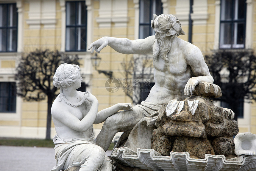 维也纳Shonbrunn城堡喷泉园艺雕像艺术纪念碑旅游公主辉光公园建筑地标图片