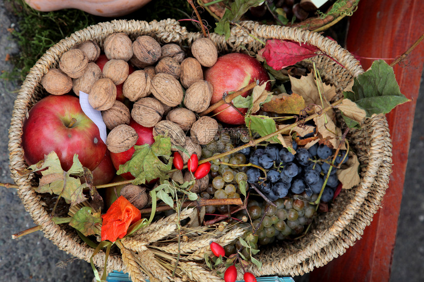 秋季收获蔬菜营养收成花园植物美食水果农业食物生产图片