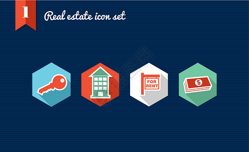 房地产平面图标集集销售投资估价图标集房子插图公司地面平面图标建筑背景图片