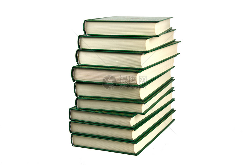 书本堆放教科书科学绿色文学学校白色教育团体手册命令图片