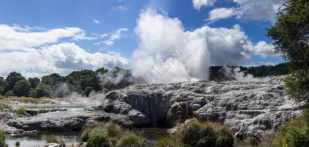 热像图热凝热器区域旅游火山地质学蒸汽喷泉岩石亲王发泄羽毛公园背景