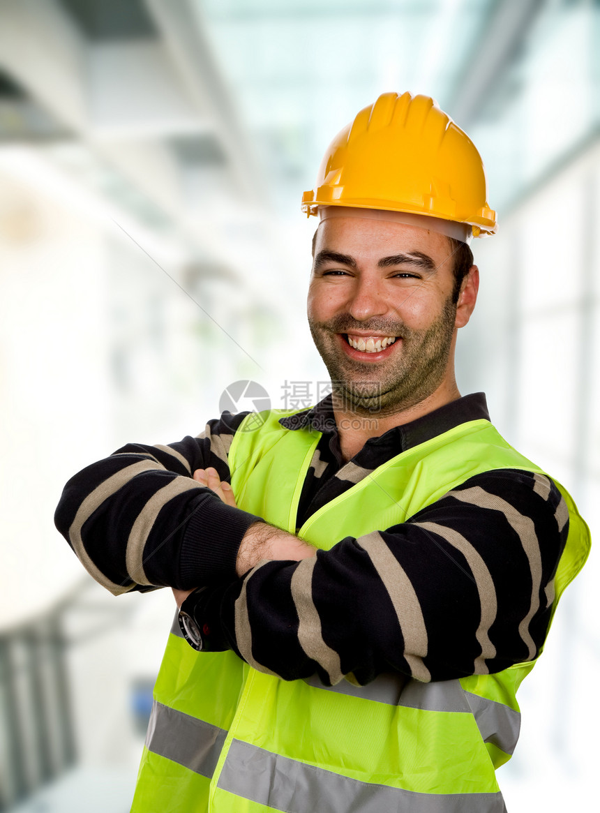 建设器劳动职业承包商修理工技术员男性帽子建造建设者电工图片