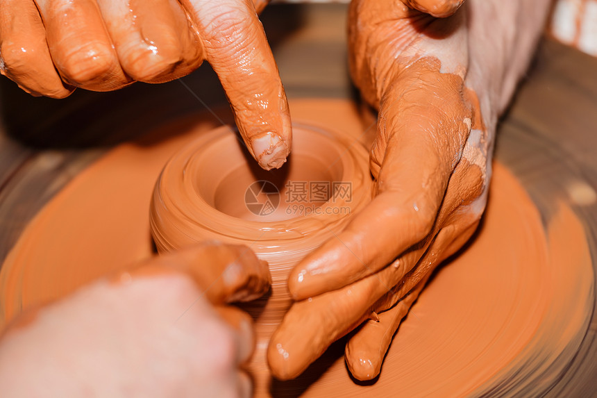 Clay 建模黏土文化水壶工作夫人陶瓷教学车轮手工陶器图片