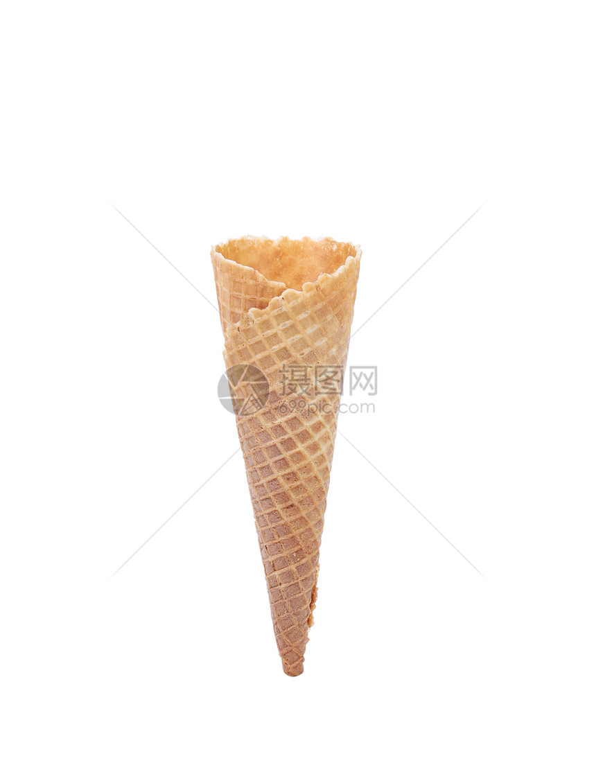 冰淇淋的瓦弗杯子短号食物晶圆圣代发射甜点奶油小吃敷料牛奶图片