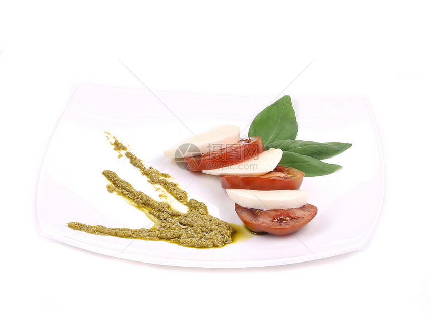 胶片沙拉营养叶子盘子草本植物午餐维生素香脂胡椒起动机美食图片