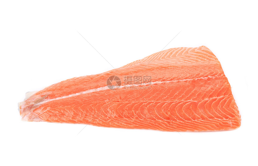 生鲑鱼肉片海鲜鱼片白色美食鳟鱼食物红色产品牛扒寿司图片