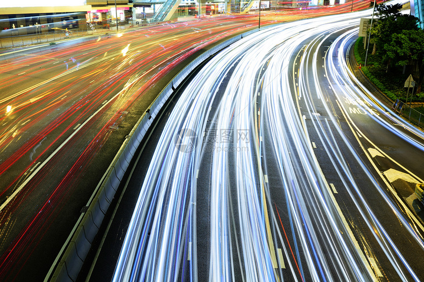 高速公路交通繁忙通道车辆踪迹城市速度运输旅行运动图片