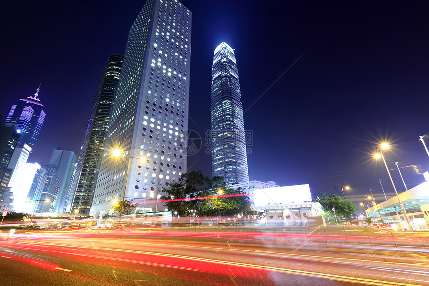 香港市交通繁忙踪迹旅行商业天际驾驶街道建筑学速度办公室金融图片