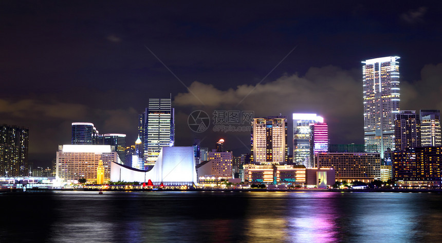 香港九龙那边港口景观城市顶峰天际建筑摩天大楼商业经济风景图片