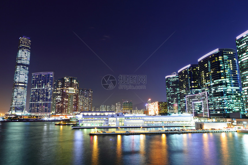 香港九龙那边办公室风景金融景观市中心建筑渡船建筑学天空商业图片