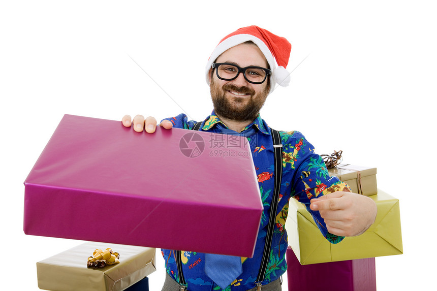 销售员经销商墙纸微笑乐趣领带情感眼镜青年盒子商业图片