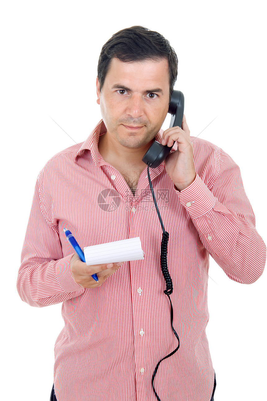 调来电话男性写作拉丁成人青年工作室白色笔记图片