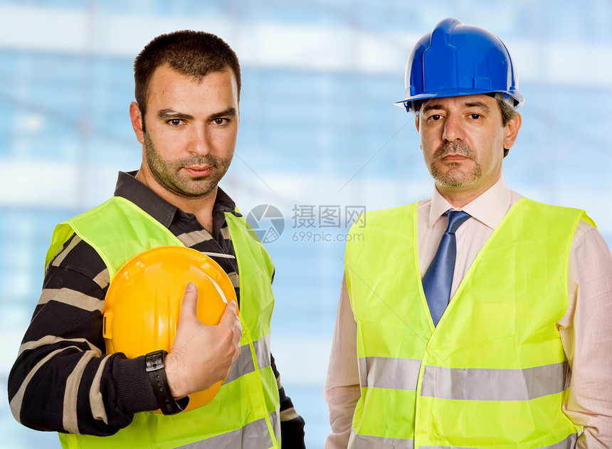 工人贸易人士工会安全帽团队劳动检查员维修建设者技术员图片