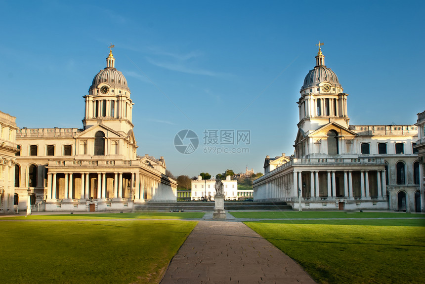 伦敦格林威治大学皇家旅游世界房子法庭海军旅行历史金融图片