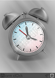 金属古典风格警报钟菱形手表时间小时技术正方形插图粉色商业乐器背景图片