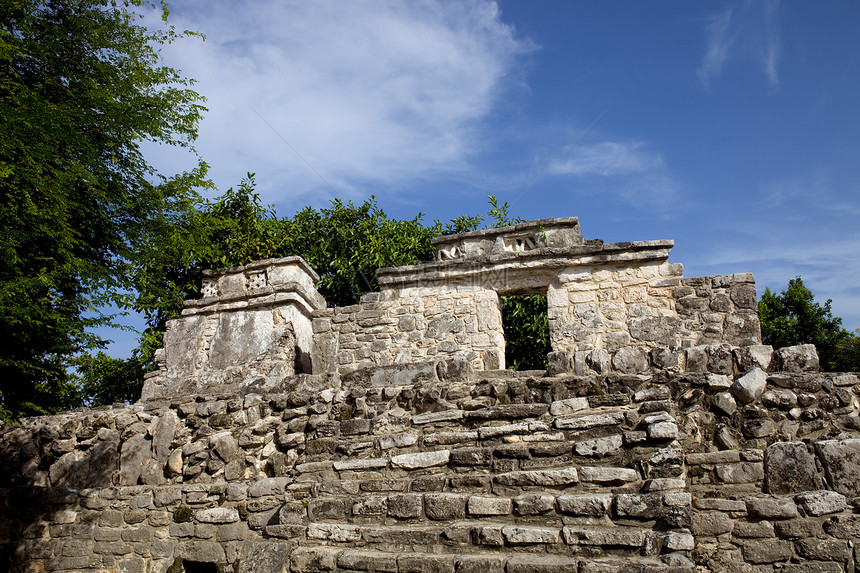 图卢建筑建筑学废墟考古学寺庙岩石楼梯地标旅行历史图片